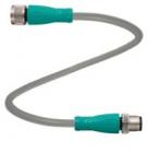 Jumperkabel pur m12 4-pin hun/hun lige 5 meter