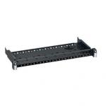 Se Patchpanel S1 udtræksbar 19" 1HE Standard, 24 porte for Actassi ® konnektor, koksgrå hos Elvvs.dk