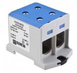 Otl-isoleret universal klemme aluminium/kobber 2*(25-150) mm2 blå