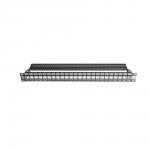 Patchpanel 24 port passer til alle leviton utp & stp konnekter farveramme med støvlåg sort