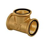 Uponor Wipex T-stk 1 - messing muffe t/PEXrør