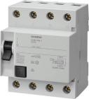 Siemens HPFI relæ 40A 3 polet + N 30mA 0,03A, fejlstrømsafbryder