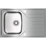 Se Intra Juvel UNIVERSE køkkenvask 340x400x170mm bk tv/med strainer./med hanehul blank hos Elvvs.dk
