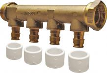 Uponor Quick & Easy DR fordelerrør 3 afgreninger 15 mm x 3/4''