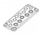 25 4xm16 20 4xm12 4xm12 blanketflange