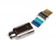 Hdmi konnektor 1,4 med metal hus