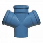 Dblue ø110 mm x 110 mm x 87° dobbelt grenrør