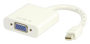 Mini Displayport Kabel Mini DisplayPort Han - VGA Hun 0.20 m Hvid