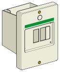 Kasse gv2mp02 for indbygning ip55