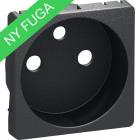 koksgr pindjord med 2-pol 1m stikkontakt for kning afd fuga lk