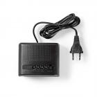 sort funktion snooze led vækkeur bord digitalt nedis